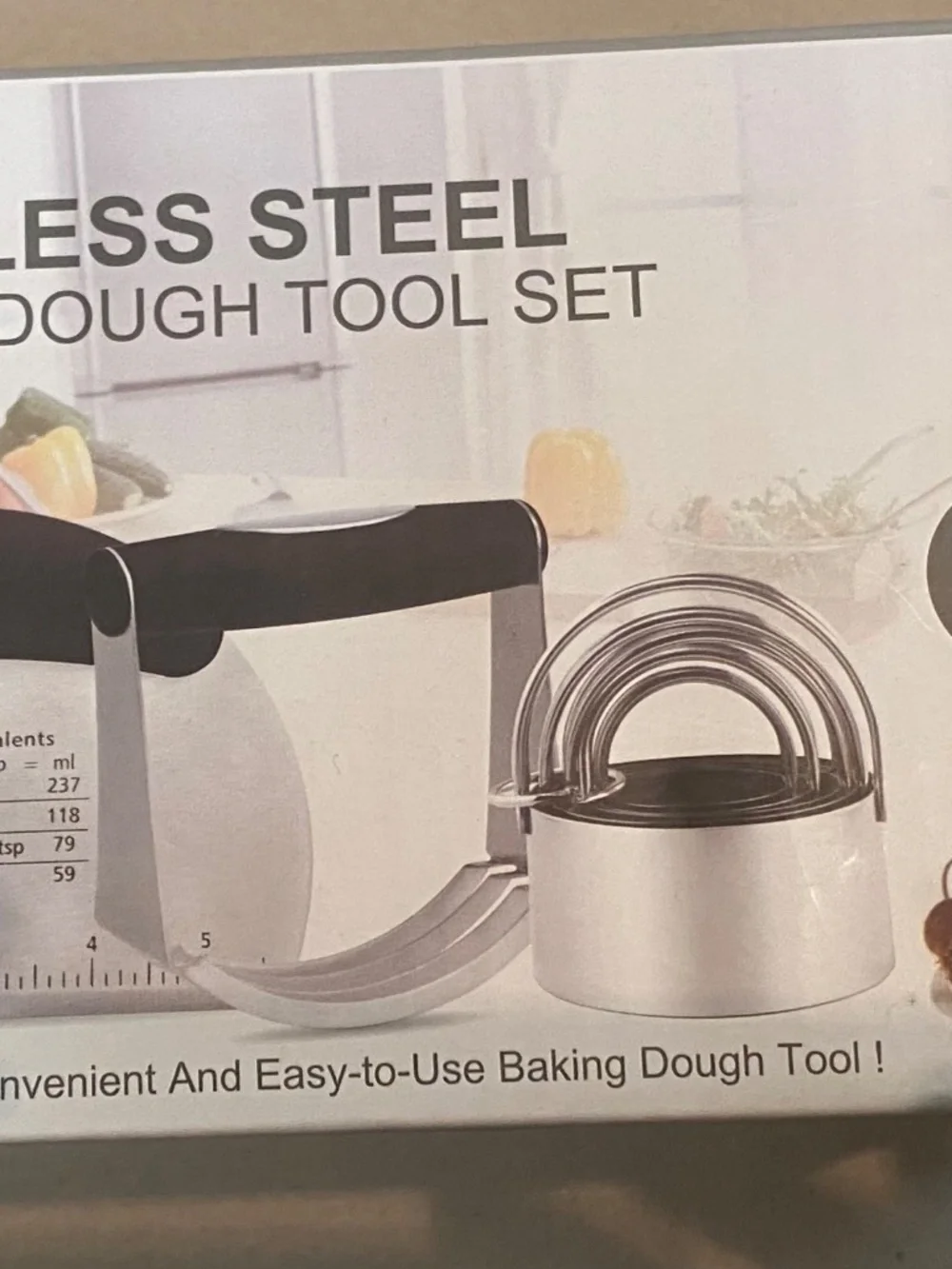 Stainless Steel Baking Dough Tool Set, 2 Piece